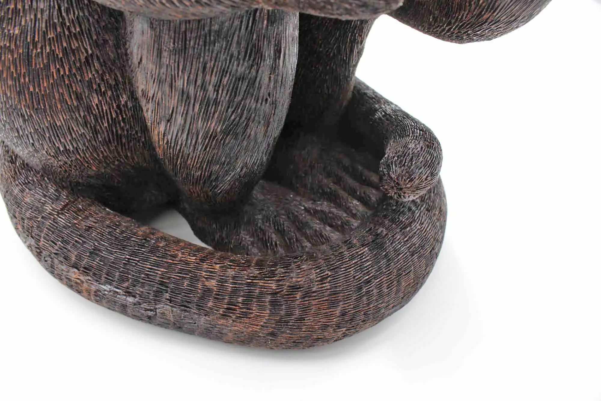 Monkey woodcarving sculpture